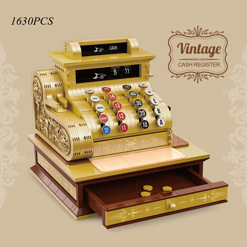 Toy Cash Register - Kreatywna klasyczna kasa fiskalna w stylu