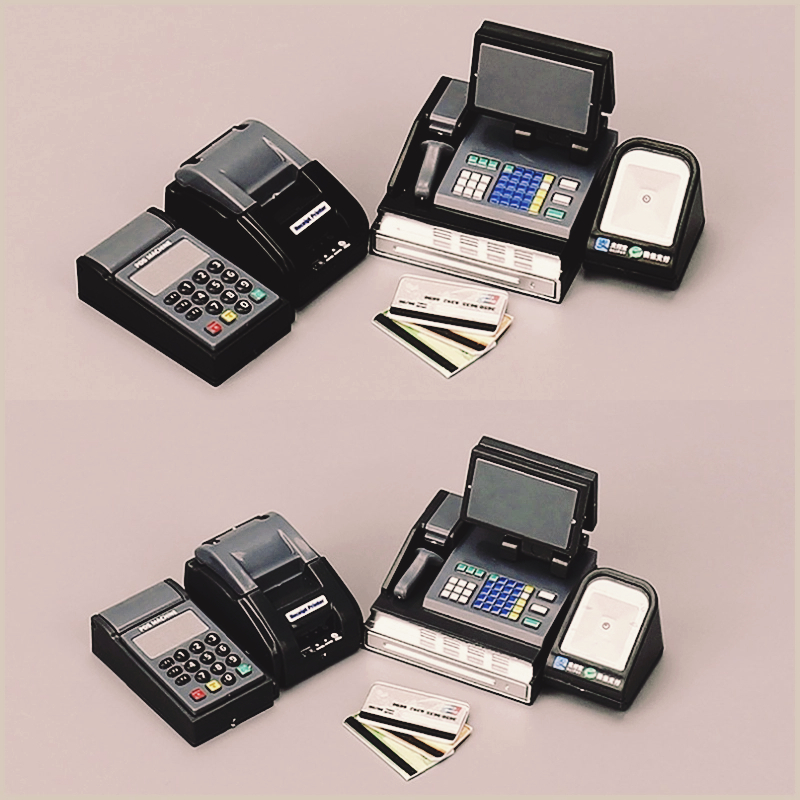 Toy Cash Register - 1 Zestaw Mini Kasa Fiskalna Automat