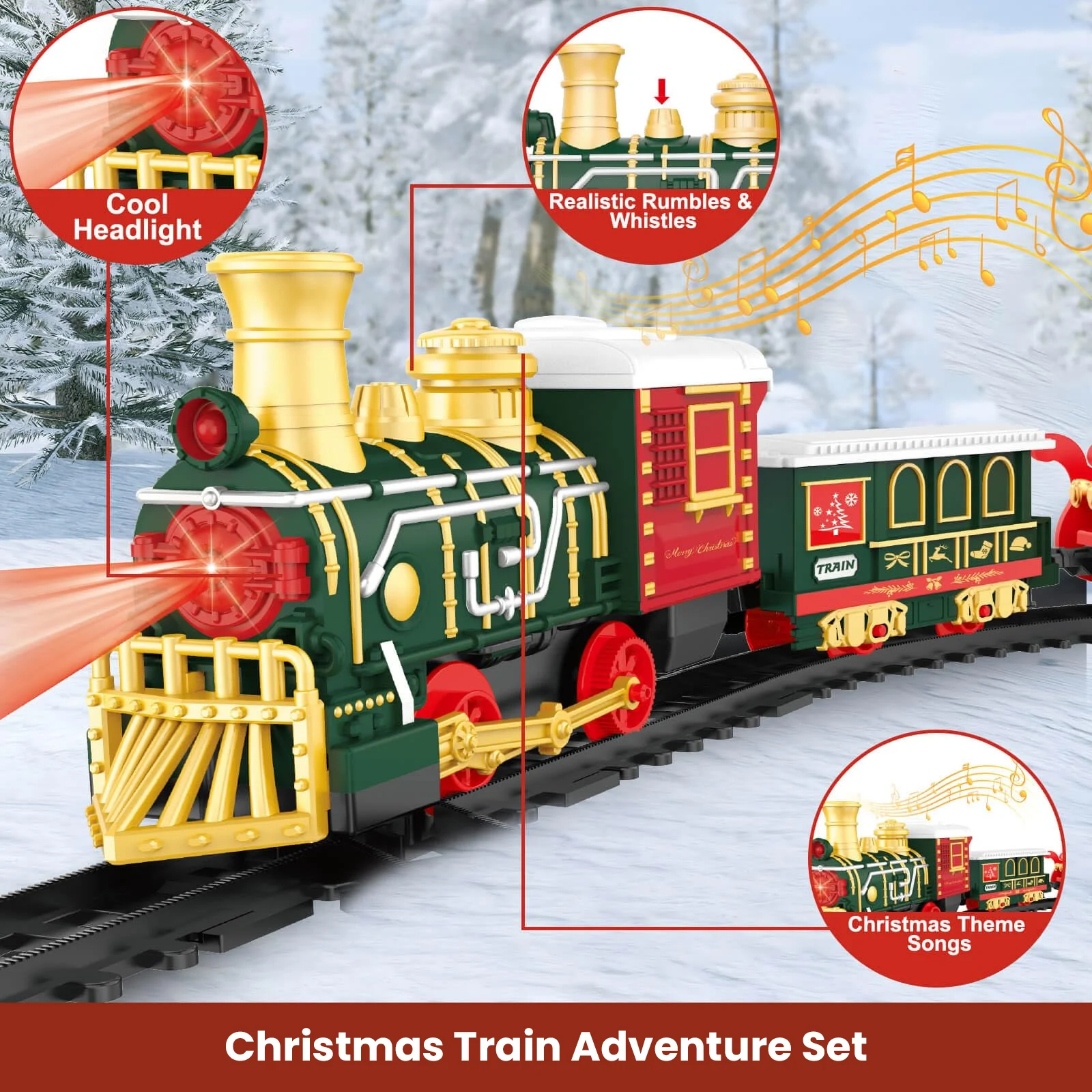 Zestaw Świąteczny Pociąg Model – Kids Toys Xmas recenzja i cena