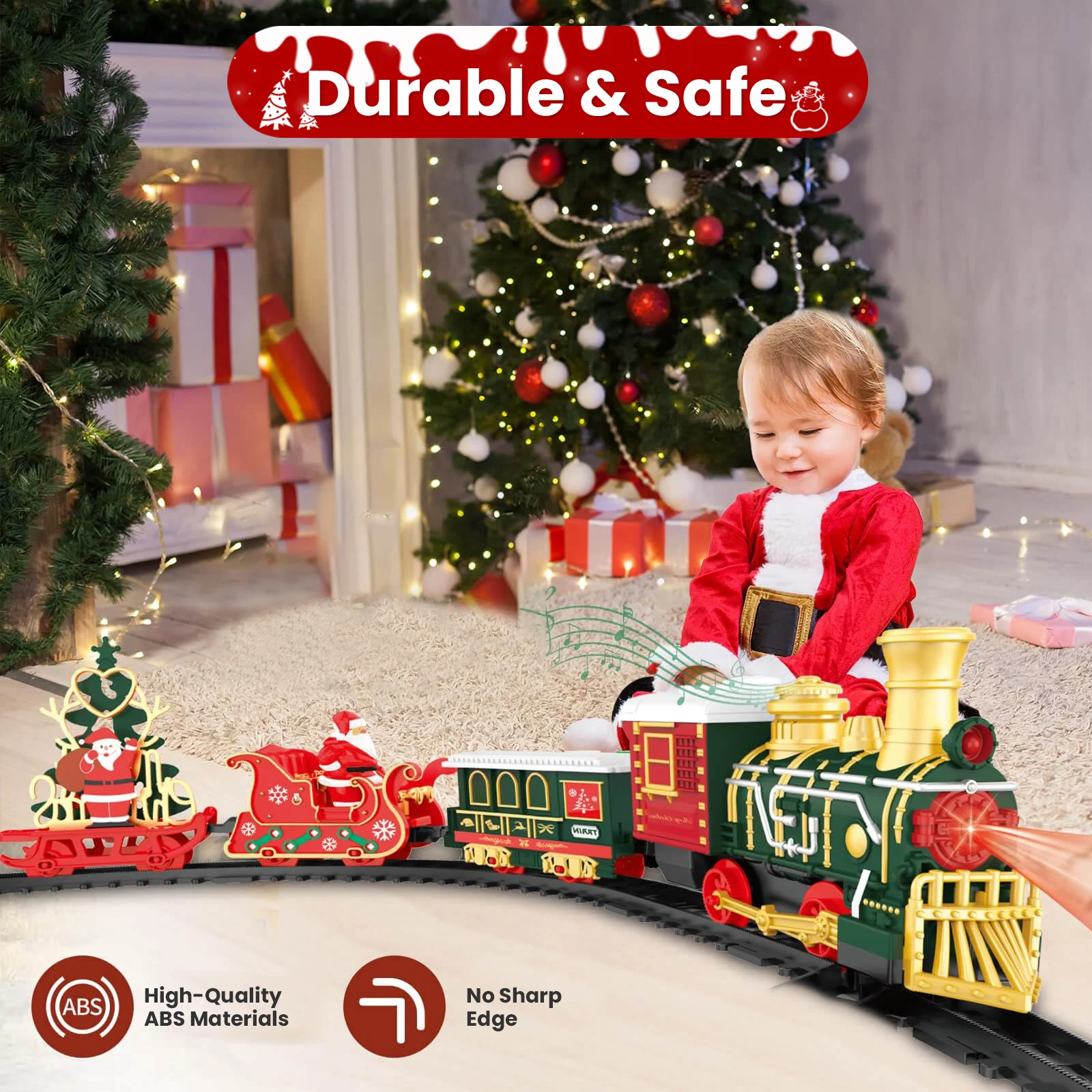 Zestaw Świąteczny Pociąg Model – Kids Toys Xmas recenzja i cena