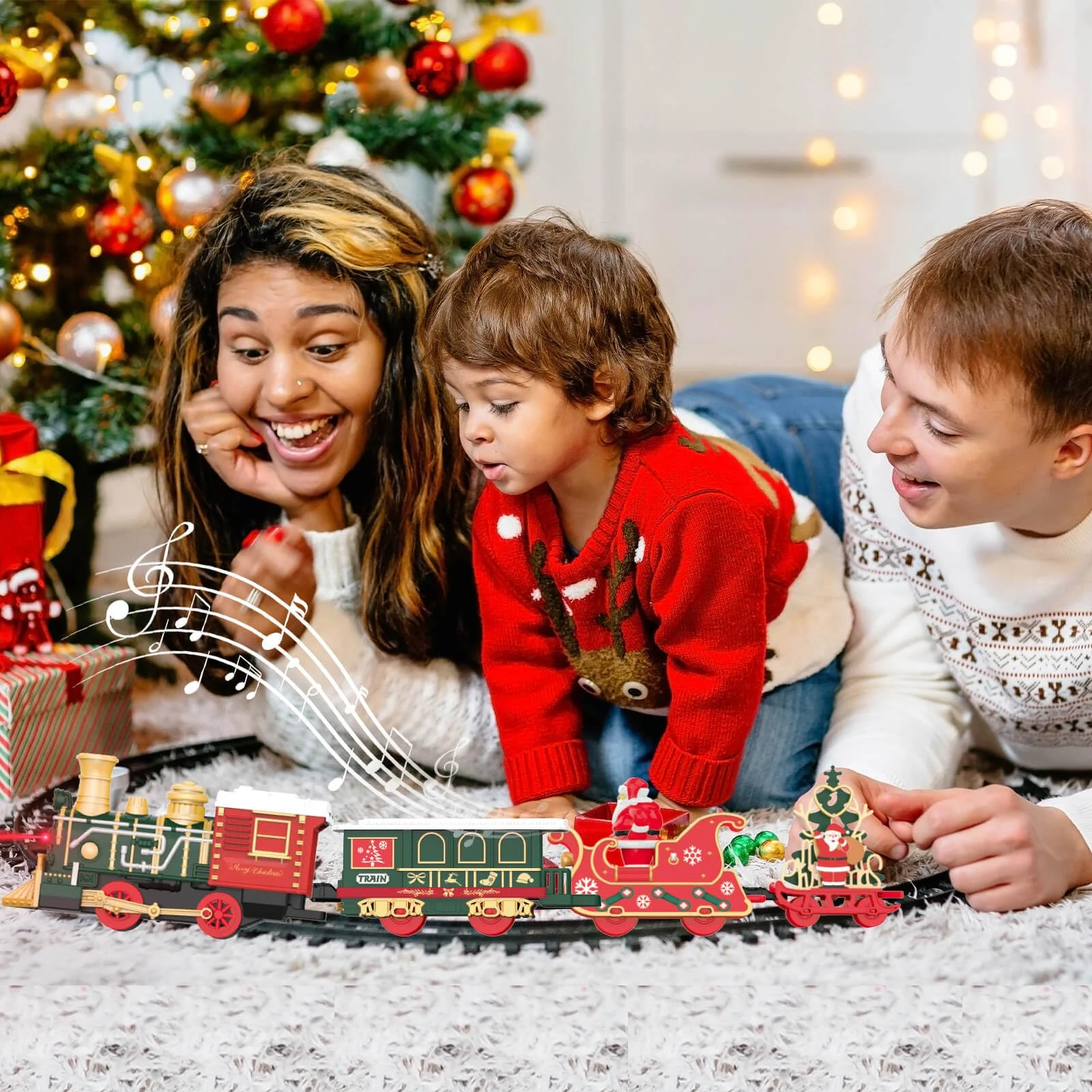 Zestaw Świąteczny Pociąg Model – Kids Toys Xmas recenzja i cena