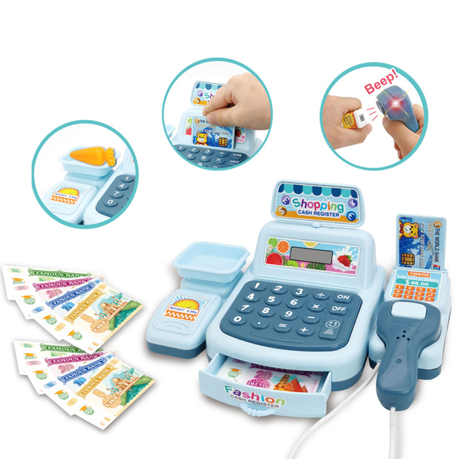 Zestaw do zabawy w kasy, zabaw – Toy Cash Register recenzja i cena