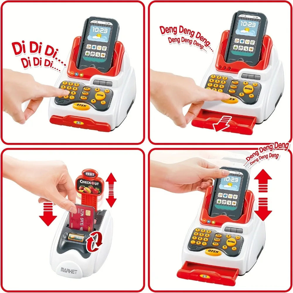 33PCS Zabawkowa kasa fiskalna  – Toy Cash Register recenzja i cena
